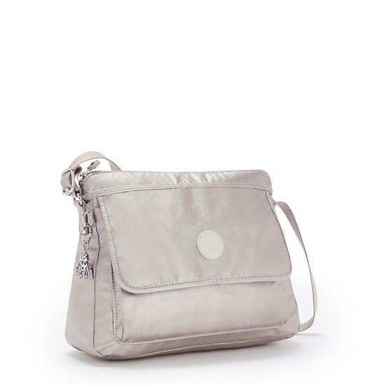 Kipling Aisling Metallic Crossbody Väska Silver | SE 2168FD